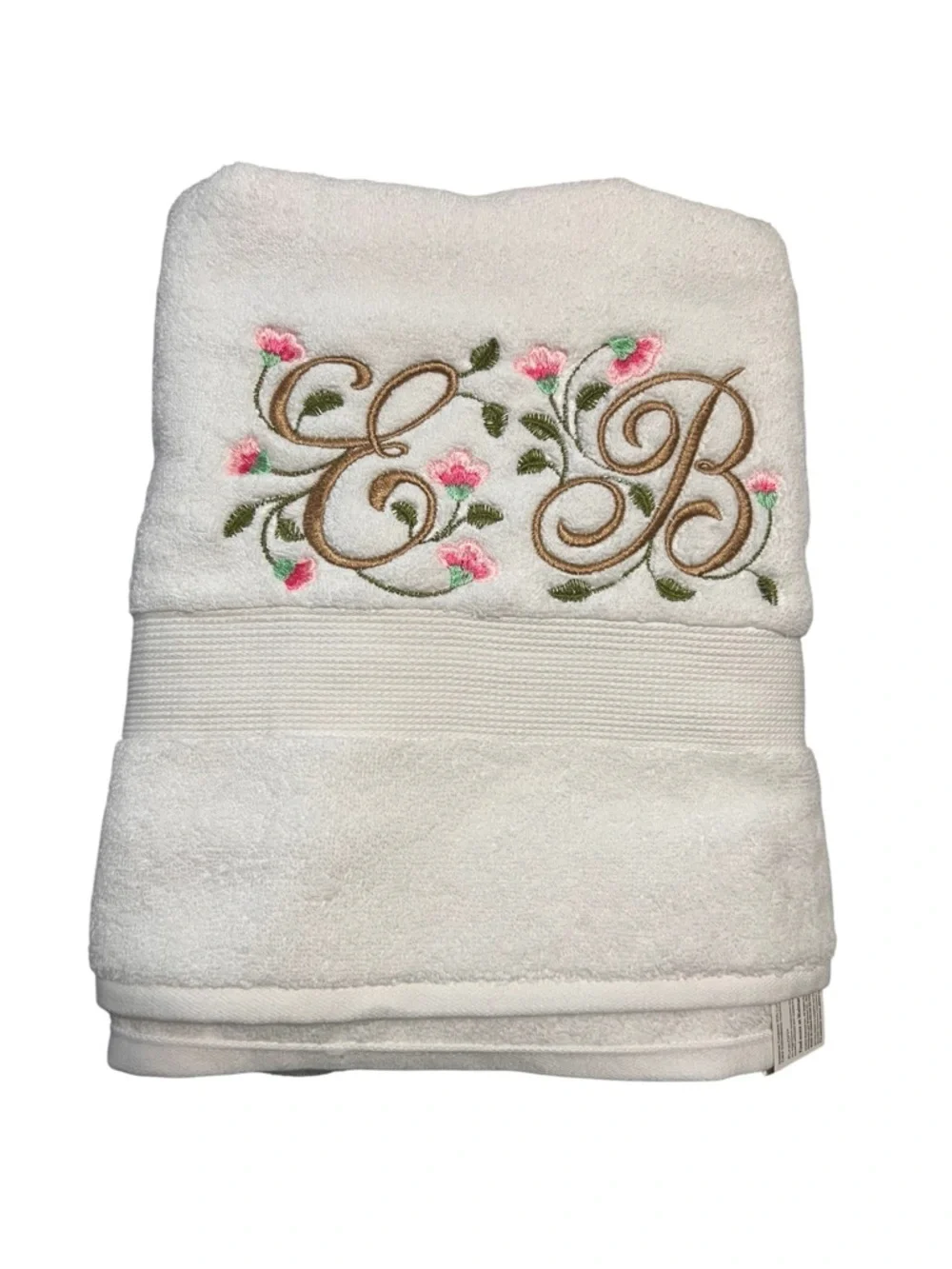 Personalized monogrammed Embroidered Towel your initials pick a design